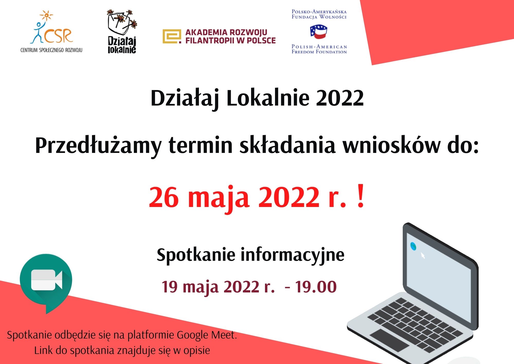 Plakat Działaj Lokalnie 2022